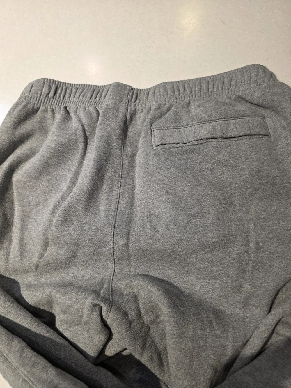 Nike Grey Fleece Sweatpants with Embroidered Swoosh